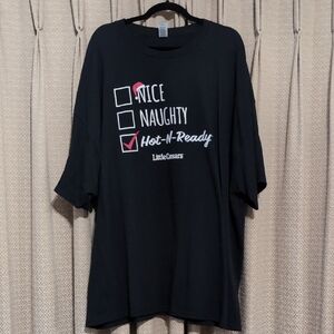Men's Size 4X Little Caesars " Nice, Naughty, Hot - N-Ready" Graphic T-Shirt